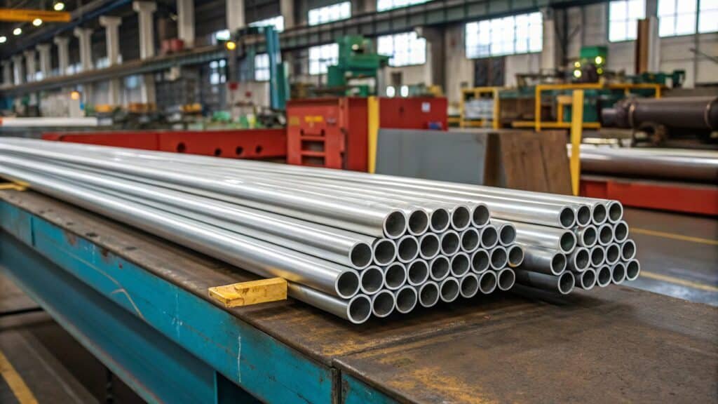 An infographic showing a block of pure 'Al' on one side and an alloy block on the other, with small icons for Cu, Mg, Si, and Zn flowing into it.